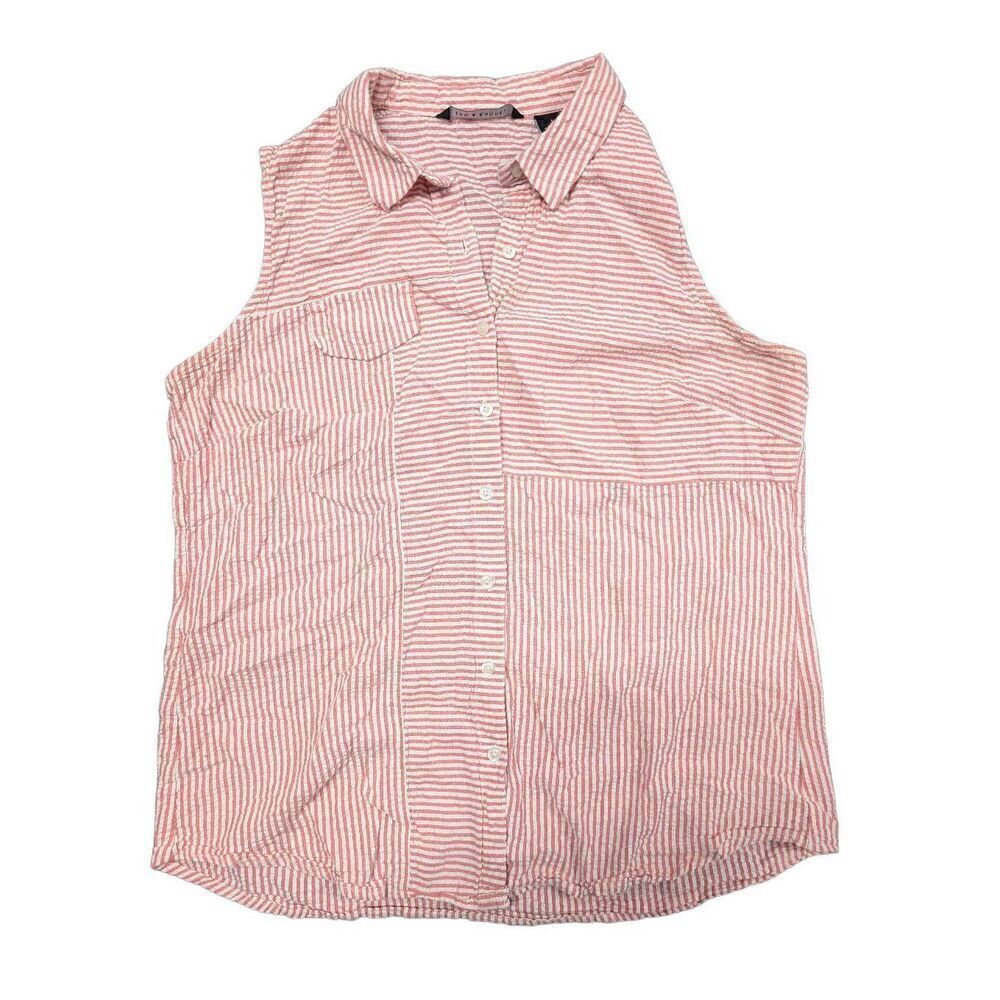 Anthropologie Women's Red and White Shirt